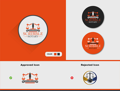 Scribble Notary - Logo Design branding design freelance graphic design graphicdesign illustrator legal logo logodesign