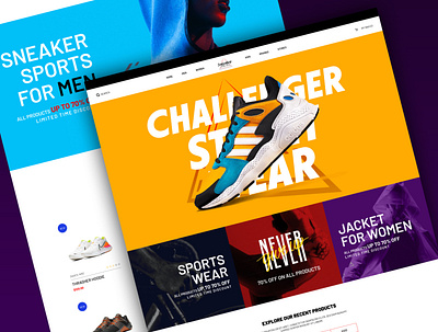 Challenger Street Wear - Web UI ecommercewebsite graphic design ui uiux web webdesign