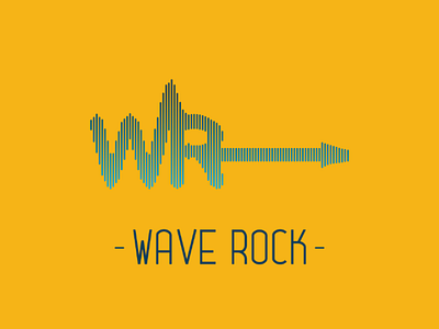 W A V E R O C K style logo logodesinger