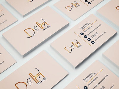 D&H Perfume design visiting card art