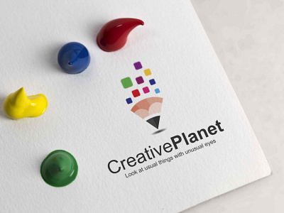 Creative Planet Logo by Azhar Mehmood on Dribbble