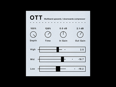 OTT by Xfer Records Minimalist Redesign Concept