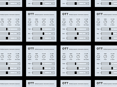 OTT by Xfer Records Minimalist Redesign Concept minimalist music production retro software ui ui design vst vst plugin