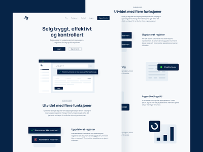 SaaS Landing Page landing page norwegian saas web design webflow