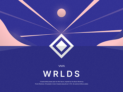WRLDS digital design ill illustration minimalist music production sound design