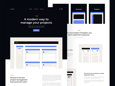 Planera - Webflow One-Page Template