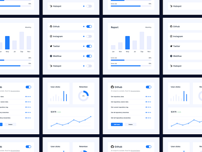 Dashboard UI Elements concept dashboard ui ui elements web design