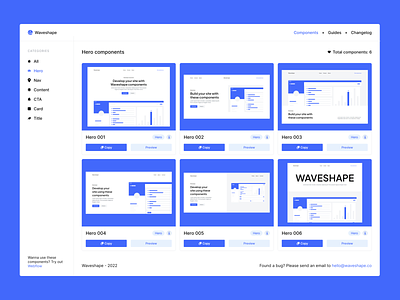 Waveshape - Open Source Webflow Component Library components hero section minimalist ui design web design webflow webflow components