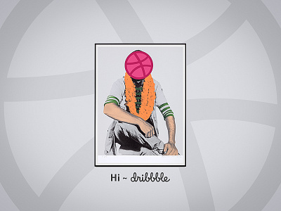 hi dribbble! first shot hello hi hi dribbble john baldessari