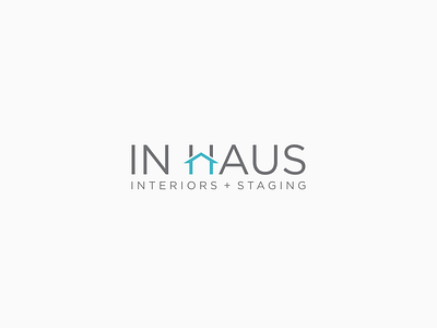 In Haus design logo minimal vector