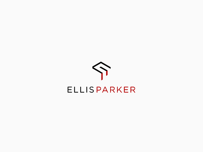 Ellis P design icon lettering logo minimal typography vector