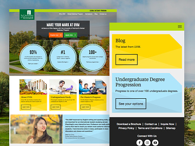 UVM template designs for Study Group design education modules university web