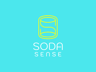 Soda Sense healthy logo logomark soft drink
