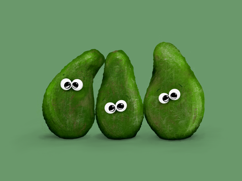 Triple Avocado by Natalie Rouse on Dribbble