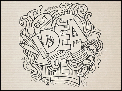 Idea art best doodles elements graphics hand drawn idea lettering paper sketch sketchbook
