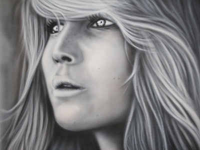 Jennifer airbrus convas jennifer lawrence painting portrait