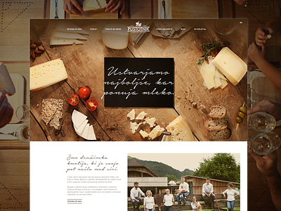 Pustotnik cheese farm front page web web page