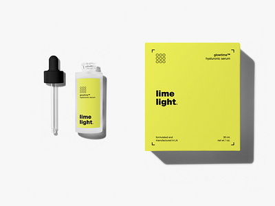 Limelight Skincare Packaging beauty bottle bottle design bottle label box branding cosmetics design graphicdesign icon logo logos luxury minimal neon packaging serum skincare typography