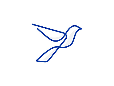 JourneyPure birds logo flying freedom lineart logo pigeon wings