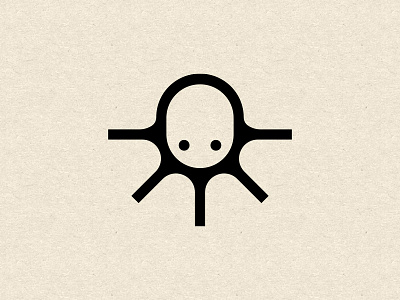 Squid animal logo cute fish logo octopus squid