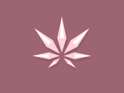 Genifer M (Cannabis Jewelry) jewellery geometic leaf logo marijuana cannabis branding cannabis logo