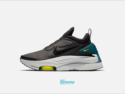 REVAMP NIKE adapt + zoom type animation app branding flat illustration illustrator ui ux vector web