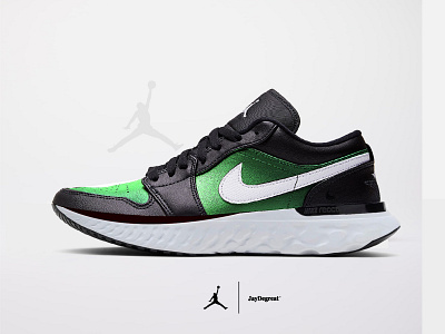 AIR JORDAN RETRO 1 LOW-CUT / RUNMAN REACT animation app branding design footwear footweardesign illustration typography vector web website