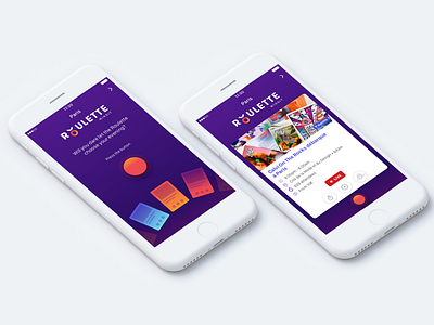 Introducing Roulette by WINGiT app cards event ios random roulette ui ux wingit