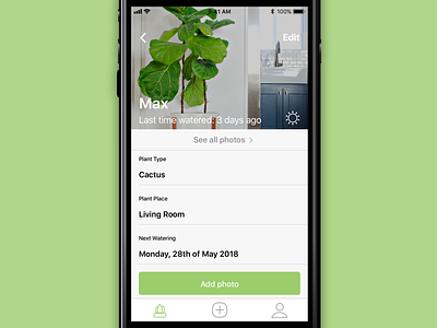 Plant App • Plant detal app design detail flower icons ios nature plant plants ui ux