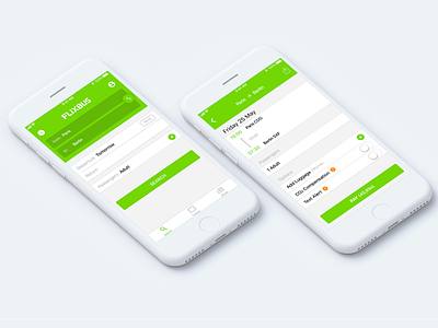 Flixbus • Redesign Concept Mobile App app booking checkout flixbus green ios mobile redesign search ui ux