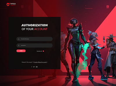 Login Gaming Ui 01 app design illustration ui ux web website