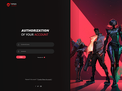 Login Gaming Ui 02 app design illustration logo ui ux web website