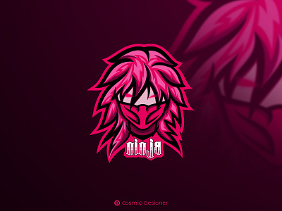 Ninja adobe illustrator adobe phtotoshop design dribblers esports graphic design illustration logo mascot ninja