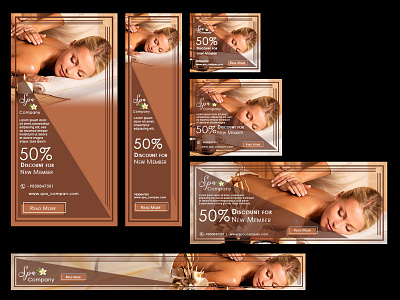 Spa Web Banner sample branding illustration