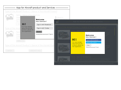 Wire frame and design for Mining Instrument application design ui ux