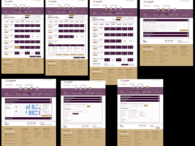 Ticket booking procedure of a Airways design ui ux