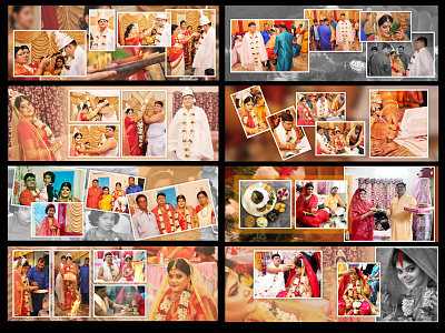 Sample wedding album designs illustration