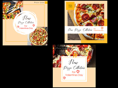 Instagram Banner for Pizza Company design illustration