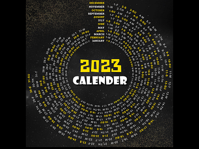 Calendar Design 2023 branding design drawing graphic design illustration