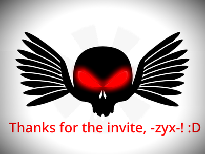 Hello Dribbble! -zyx- drafted invitation thanks