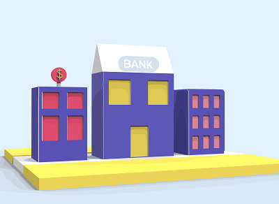 Bank illustration design illustration