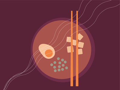 Ramen illustration food illustraion