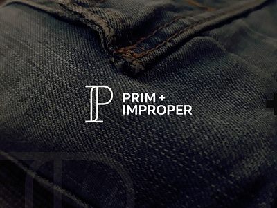 Prim + Improper | Brand ID bold brandidentity branding creative customtype elegant graphicdesign lettermark logo logodesign logotype mark minimal minimalism modern monogram typography