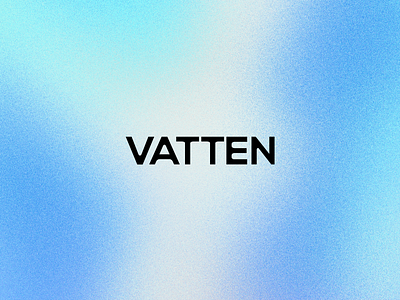 VATTEN | Word Mark aquatic brand identity branding clean colorful custom type customtype gradient graphicdesign holographic illustration logo logomark mark ocean peaceful sea texture typography wordmark