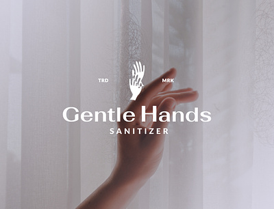 Gentle Hands | Primary Logo brand identity branding customtype elegant hand sanitizer hands icon logo logotype mark minimal modern wash your hands