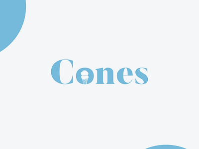 Cones - Logo Concept | Word-mark adobe blue brand color creative design designer elegant graphic graphicdesign graphicdesigner icon illustrator logo logodesigner luxury minimalist photoshop typography vector