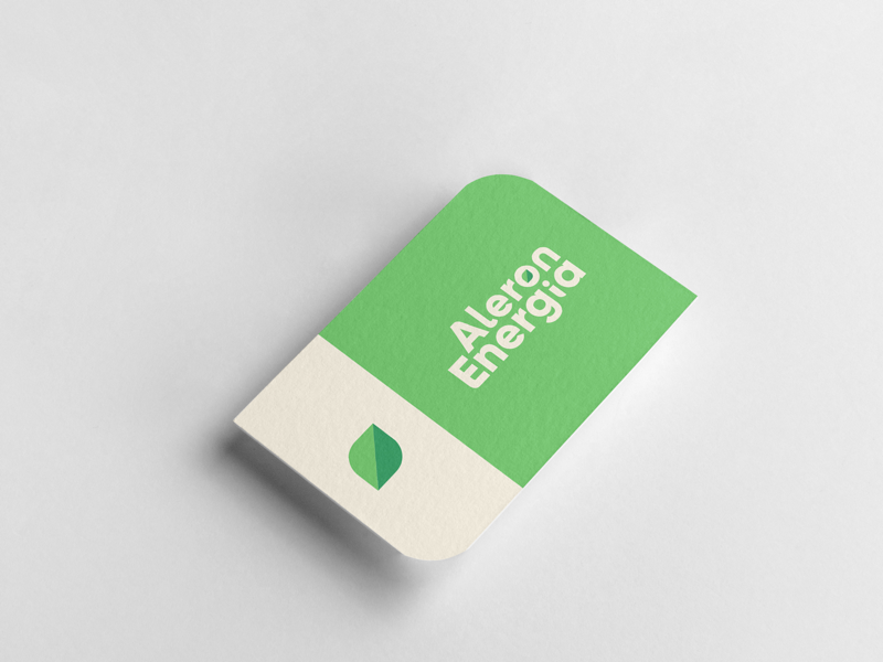 Alegron Energia | B-Card Design minimalist elegant luxury typography adobe color creative vector photoshop illustrator green icon brand logo logodesigner graphicdesigner graphicdesign designer graphic design