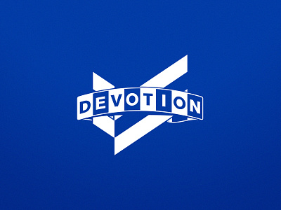 Devotion Scarf mark illustrator logo one color sports vector