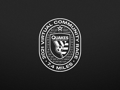 Community Race logo branding charity event illustrator logo one color san jose sports typography vector