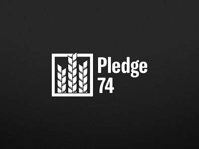Pledge74 logo bay area branding illustrator logo san jose sports typography vector